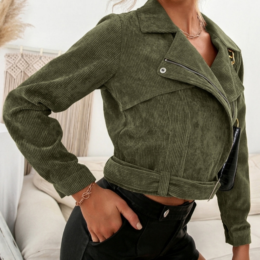 Crop Corduroy Jacket